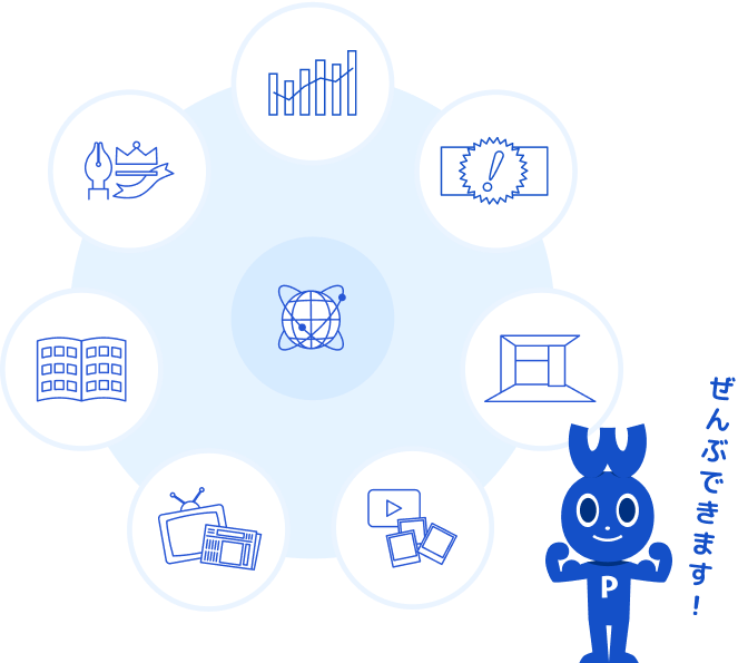 総合的な販促ツール展開もウェブパートナーズにお任せ下さい